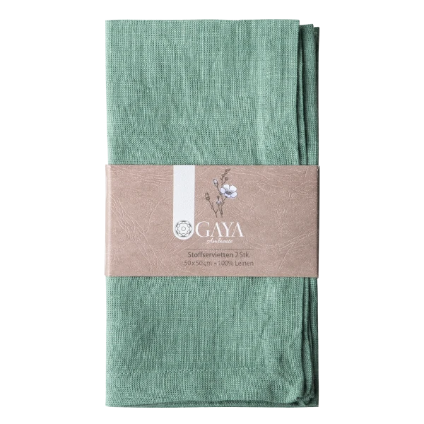 Cloth Napkin 50 x 50 cm Sea Green, 2 pcs — Gaya Ambiente
