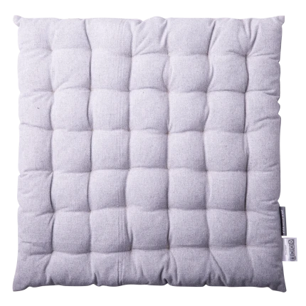 Stuhlkissen 40 x 40 x 4 cm Silber-Melange