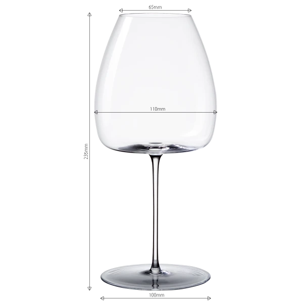 Poháre na červené víno 765 ml set 2 ks – Green Wave Platinum Line Lunsaol II