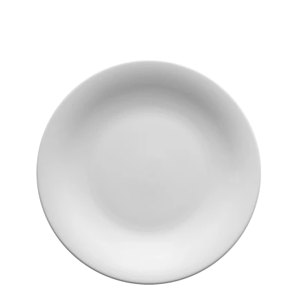 Plate flat 25 cm — Chic white