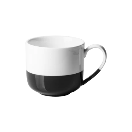 Šálka 280 ml / 80mm — FLOW Lunasol černý/ bílý