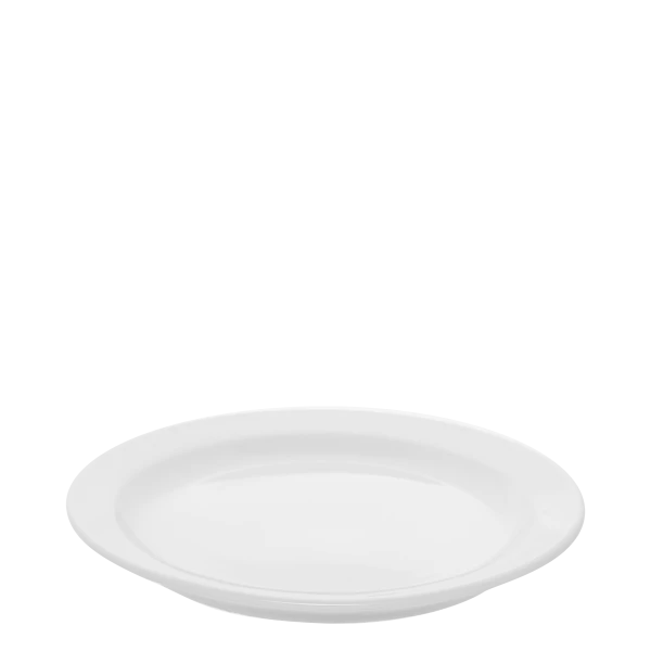 Mělký talíř s okrajem 19 cm — Tosca bílý