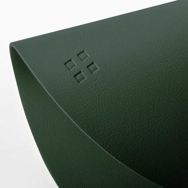 Placemat circle PVC green ø 38 cm — Elements Ambiente