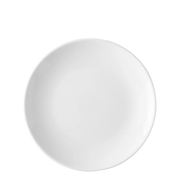 Plate flat 21 cm — Chic white