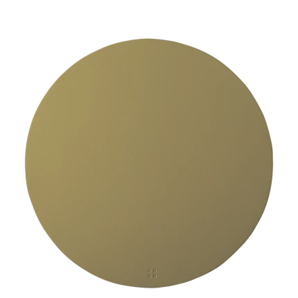 Placemat circle PVC gold ø 38 cm — Elements Ambiente