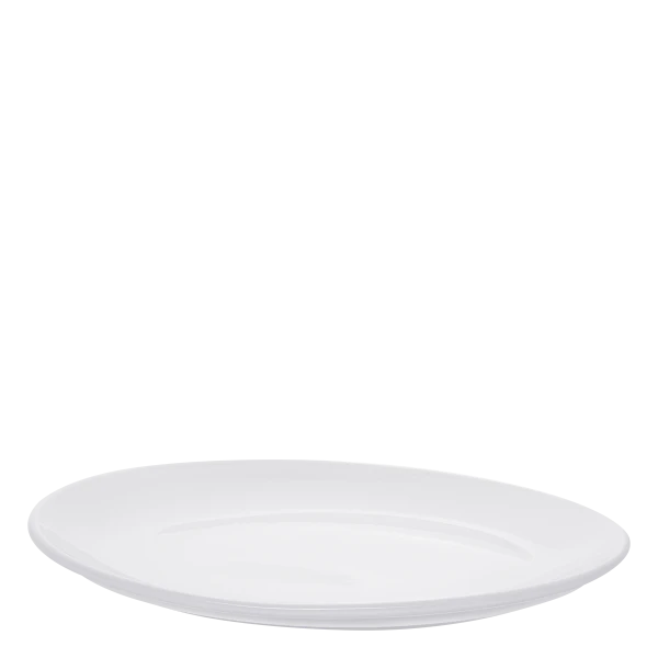 Plate oval 30 cm — Tosca white