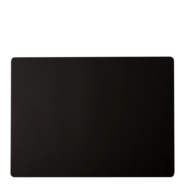Placemat rectangle PVC black 45 x 32 cm — Elements Ambiente