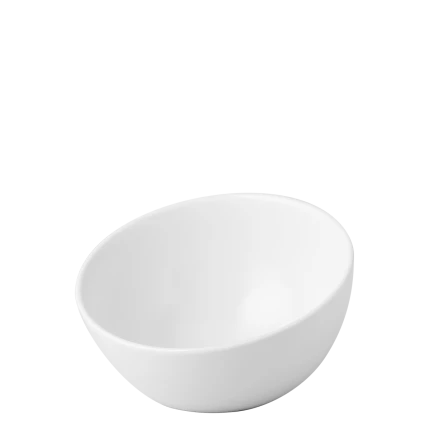 Bowl aslope large, 19 cm — Gaya Atelier white