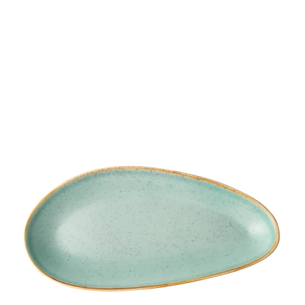 Platte oval 36 cm - Gaya Sand türkis Lunasol