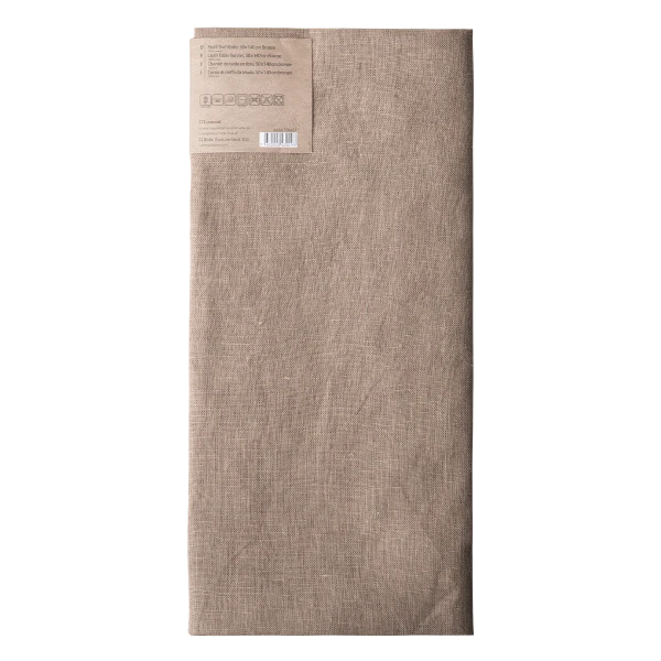 Cloth Table Runner, 50 x 140 cm Bronze — Gaya Ambiente