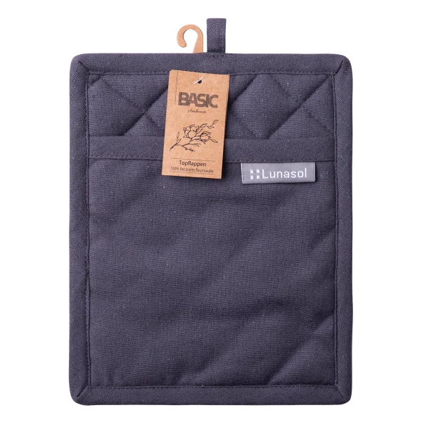Pot Holder 19 x 24 cm Steel Grey — BASIC Ambiente