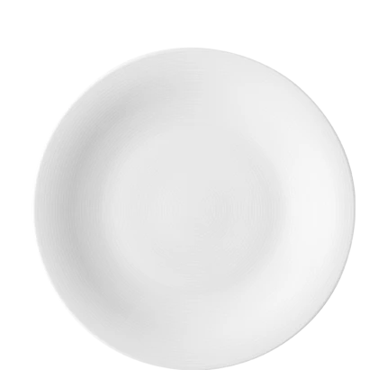 Plate flat Coupe Relief 27 cm — Chic Relief white