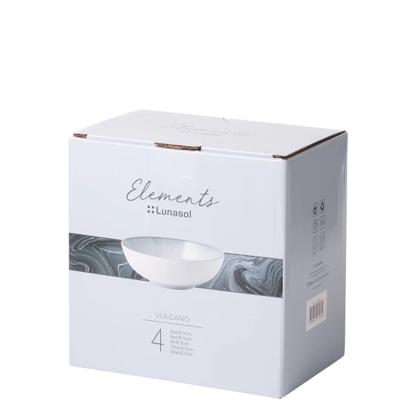Bowl 18 cm Set 4pcs — Elements Vulcano