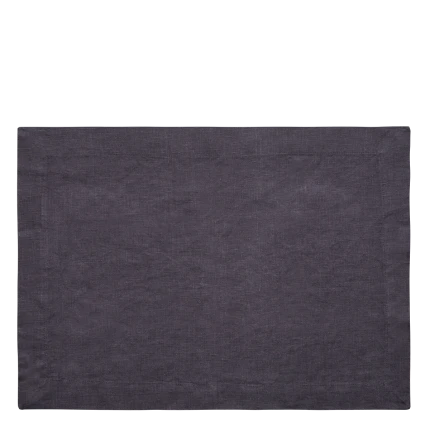 Antracitové ľanové prestieranie 35 x 50 cm - Gaya Ambiente