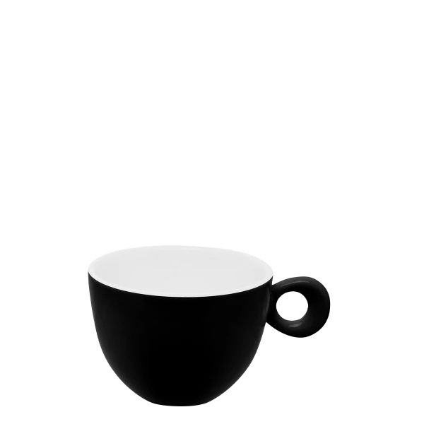 Coffee/Tea cup 200 ml — RGB black glossy Lunasol