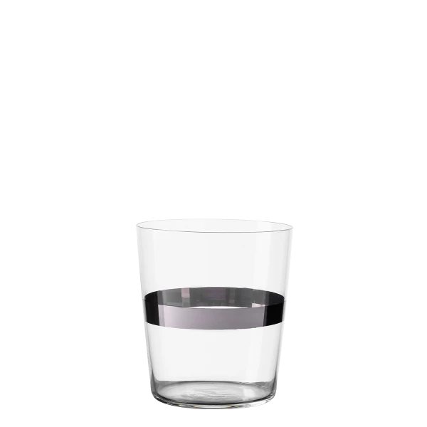 Tumbler 440 ml with Platinum stripe — 21st Century Glas Lunasol