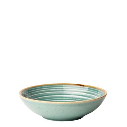 Teller tief 19,5 cm Spiral - Gaya Sand türkis Lunasol