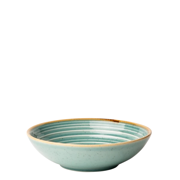 Teller tief 19,5 cm Spiral - Gaya Sand türkis Lunasol