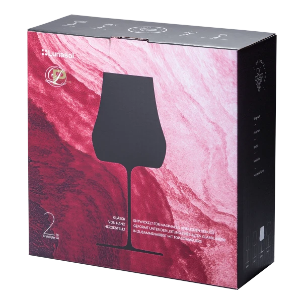Poháre na červené víno Bordeaux 530 ml set 2 ks – Green Wave Platinum Line