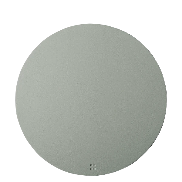 Placemat circle PVC silver ø 38 cm — Elements Ambiente