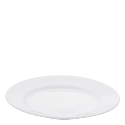 Flat plate 26cm — Lunasol Hotel porcelain uni white
