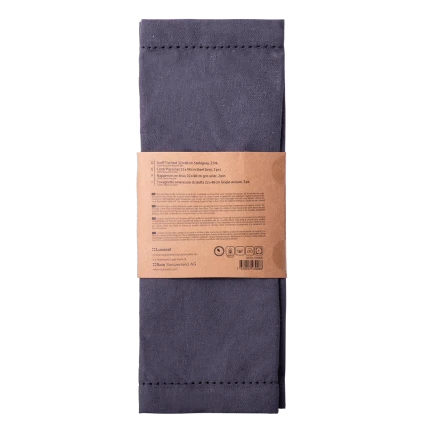 Cloth Placemat 32 x 48 cm Steel Grey, 2 pcs — BASIC Ambiente
