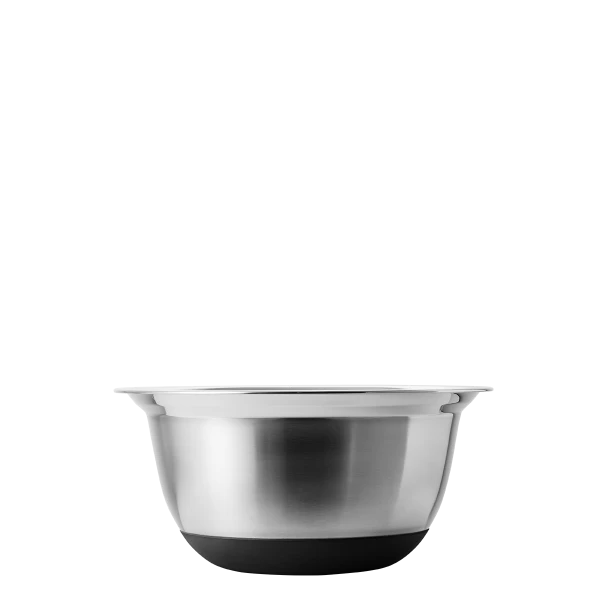 Mixing Bowl Set CNS 4pcs with Plastic Lid and Silikon Bottom — Basic Kitchen