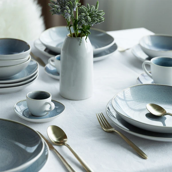 Mocca Saucer 12.5 cm — Gaya Elements Glacial Ice