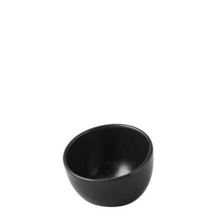 Aslope small bowl 9 cm — Gaya Atelier black satin