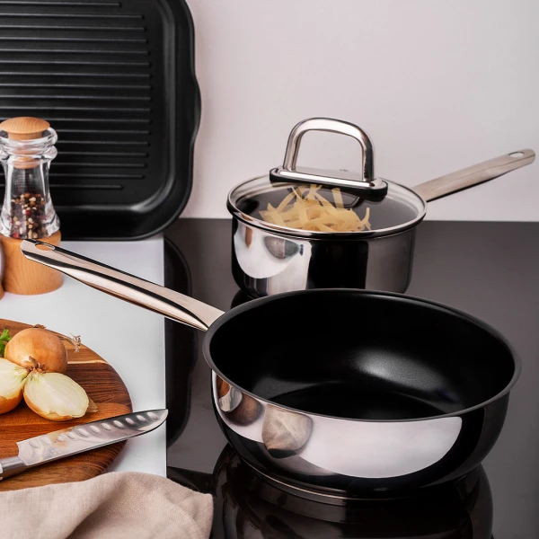 Sauteuse/Wok Ø 24 cm, H: 9 cm, without Lid — Saturn Lunasol
