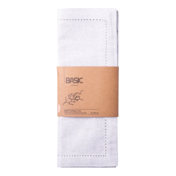 Sivé bavlnené prestieranie 32 x 48 cm 2 ks – Basic Ambiente