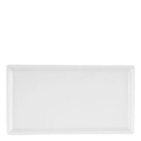 Rectangular Plate 20x10 cm — Tosca white