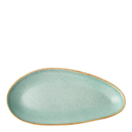 Talíř oválný 41 cm — Gaya Sand tyrkysový Lunasol