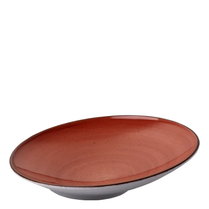 Pasta plate Curve 30 cm terracotta — Hotel Inn Chic color