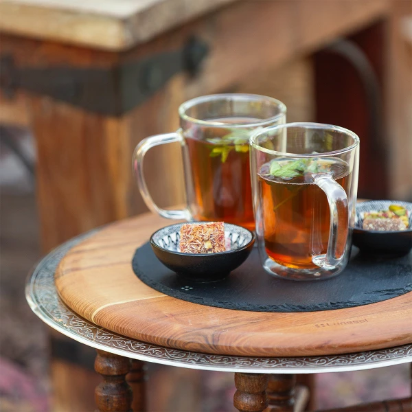 Cutting Board round Teak Ø 35.6 cm 1.9 cm — GAYA Wooden