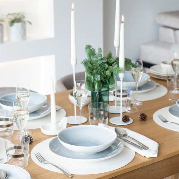Tanier plytký Coupe 230 mm - Gaya Atelier Glacial Ice