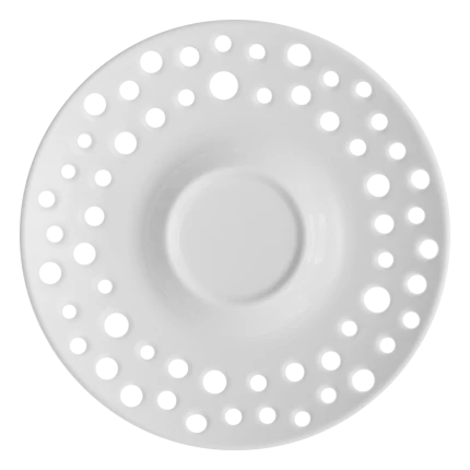 Mocca-Untere 12.5 cm FLOW Perforated weiss