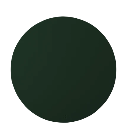 Placemat circle PVC green ø 38 cm — Elements Ambiente