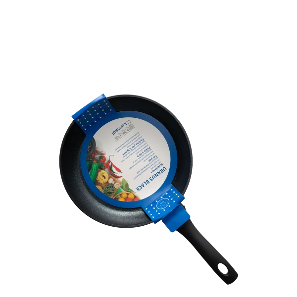 Fry pan Ø 20 x 4.5 cm with soft-touch handle — Uranus black Lunasol