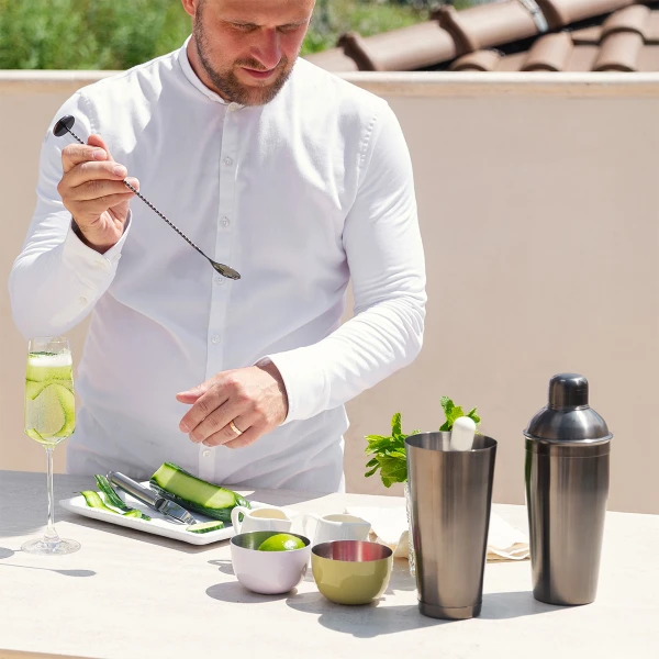 Boston Shaker PVD black satin 850 ml — Basic Bar