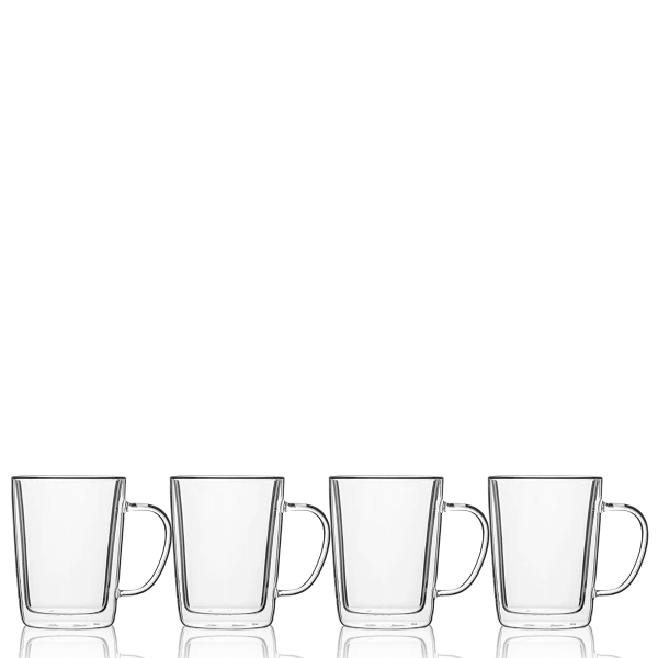 Šálka BASIC Glas Double Wall 300 ml - set 4 ks