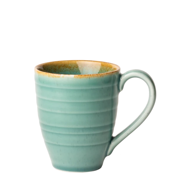 Kaffe / Tee Mug 300 ml Spiral - Gaya Sand türkis Lunasol