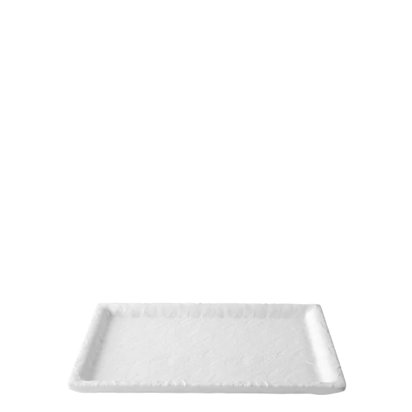 Podnos hranatý 24.4 x 17.5 cm — Elements Melamin bílý (Flow)