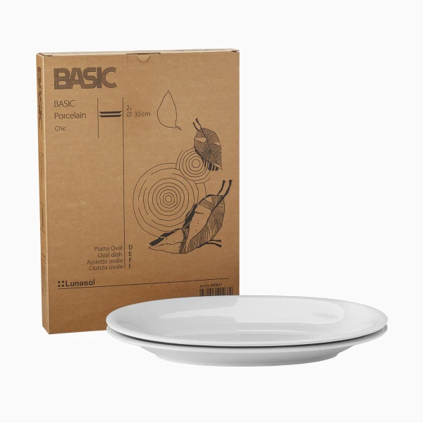 Oval dish 33 cm Set 2-pcs. — BASIC Chic Lunasol