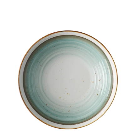 Deep Plate Coupe 23,5 cm Spiral — Gaya Sand Rustico Lunasol