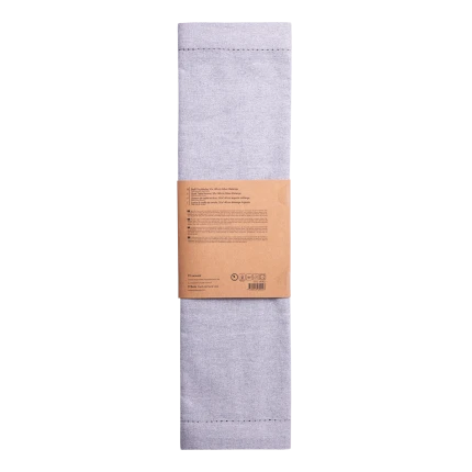 Svetlosivý bavlnený behúň na stôl 50 x 140 cm – Basic Ambiente