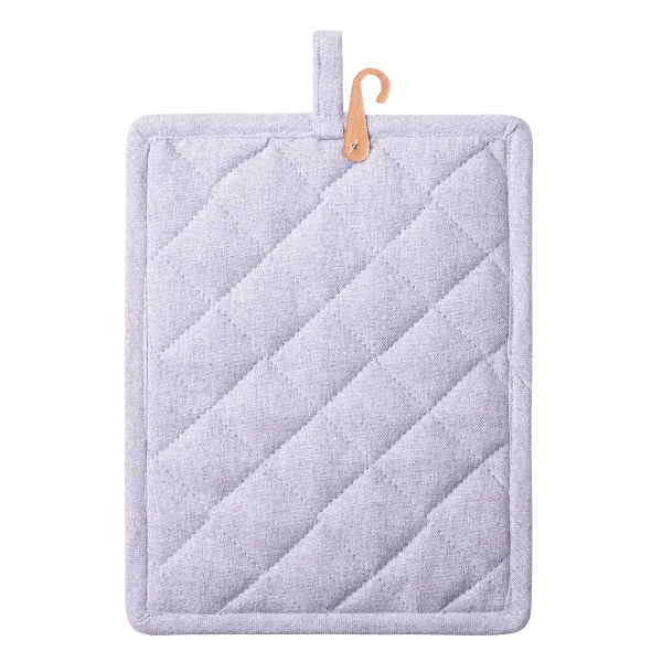 Topflappen 19 x 24 cm Silber-Melange