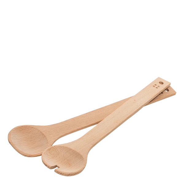 Salad wooden serving, Set 2-pcs. — BASIC Wooden