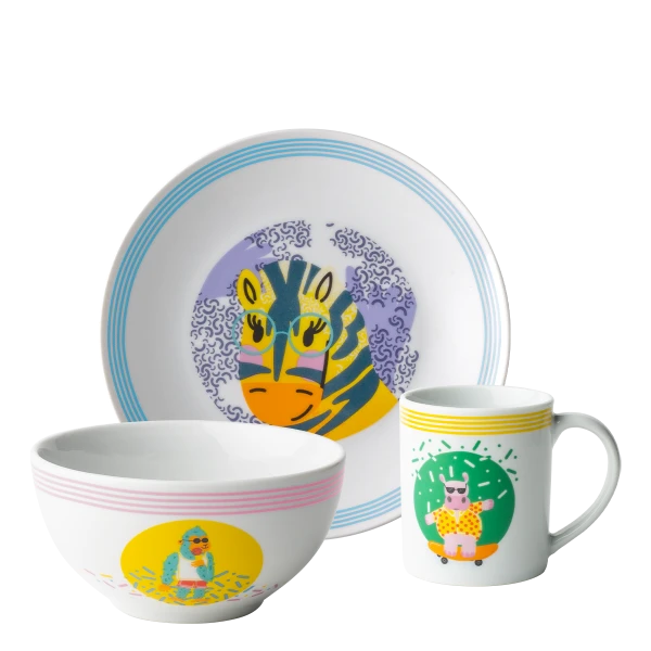 Detský porcelánový set 3 ks — Jungle Patrol