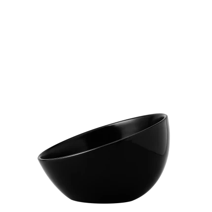 Veľká čierna miska Flow Eco – 19 cm